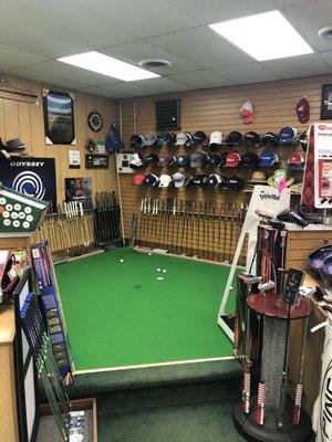 Putting corral with over 300 putter choices