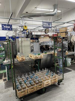 Seltzer production line