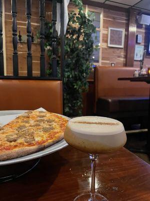 Pizza and Pumpkin Martini