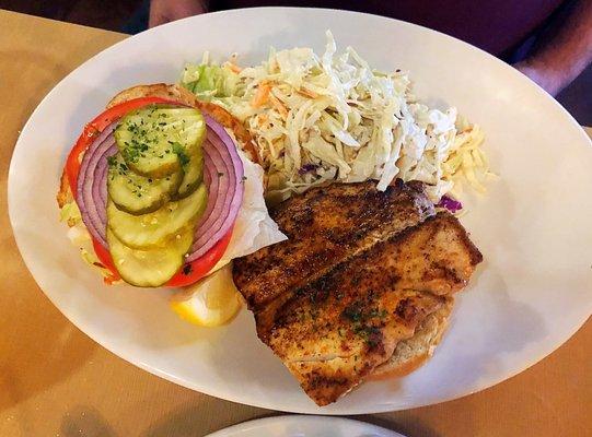 Blackened Dory with Cole Slaw!