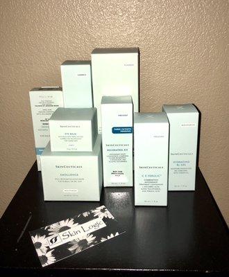 I highly recommend SKIN CEUTICALS products as an "at home" regimen as well as use them in facials and treatments!