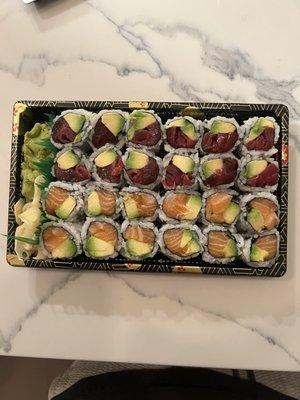 Salmon Avocado, tuna avocado