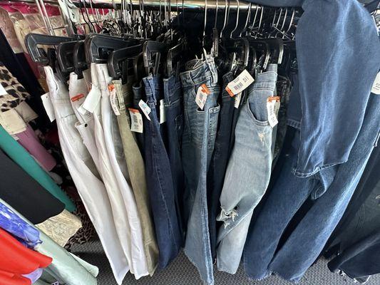 Jeans: $9.99 or $12.99