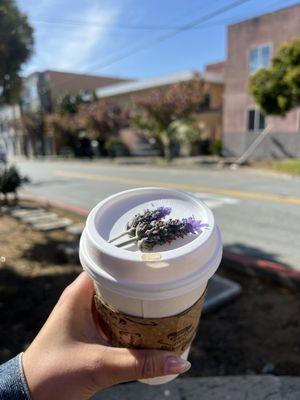 Lavender latte (large)