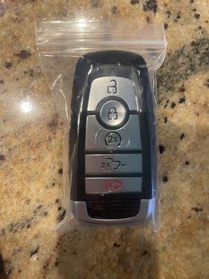 Key fob for a Ford