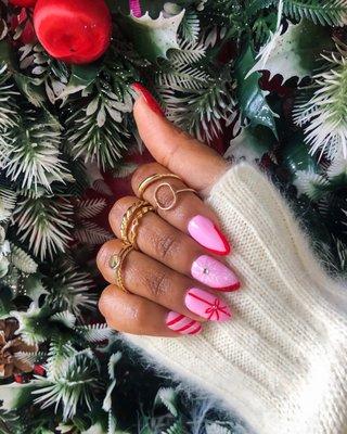 Holiday nails by Michelle