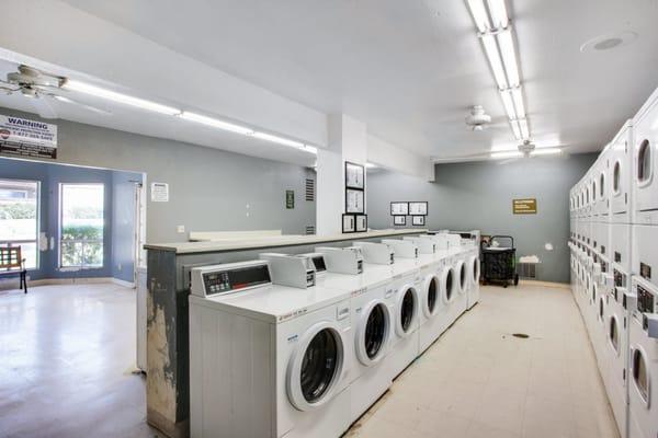 Laundry rooms with plenty of machines for your convenience