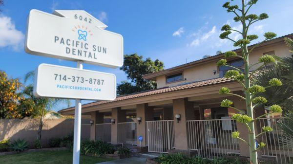 Located conveniently near Bolsa and Springdale next to Arco gas station.  Ample free parking in rear.