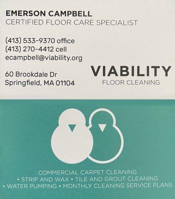 Viability Floor Cleaning Contact Information