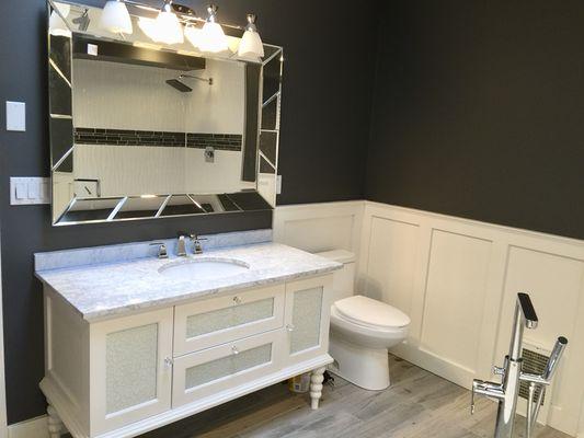 Complete bath remodel design to finish