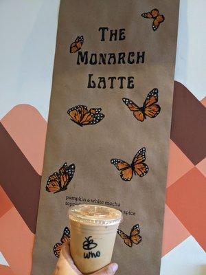 Monarch Iced Latte