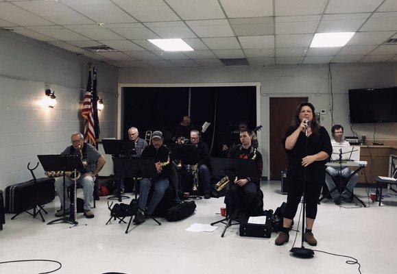 Angela O'Neill and the Outrageous8- rehearsing every Wednesday night - open to the public to enjoy - feel free to come by!!