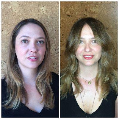 Before/After. Color + cut