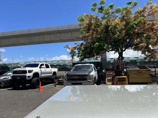 Outside-Waimalu Shopping Center across the street