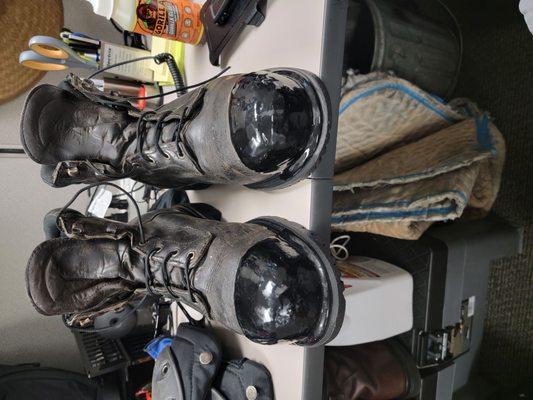 My boots that got repaired by Redwing.