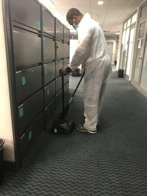 Disinfecting Cleaning of office