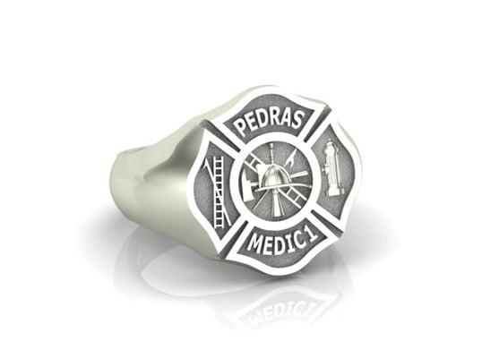 Firefighter rings made custom