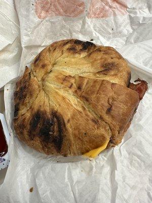 Bacon egg and cheese croissant