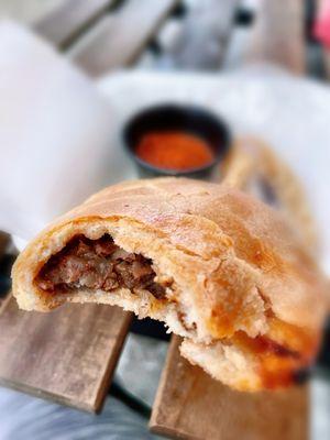 Closer look of the Beef Empanada