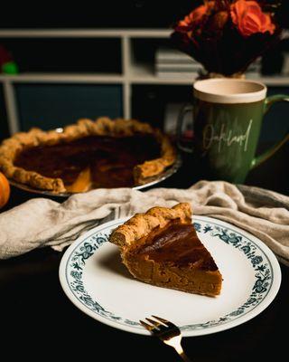 Pumpkin pie with my Oakland mug