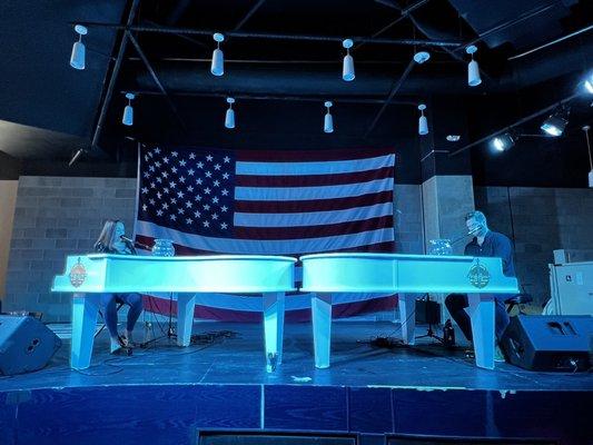 Pic from 7/8/2022 of the two great piano players at Park Bench for the A-List Members event