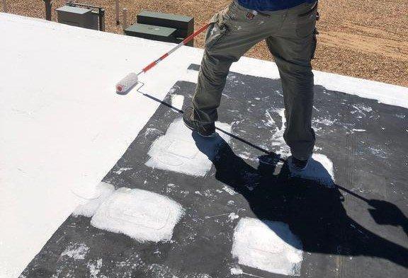 Roof coating in Denver, CO ongoing