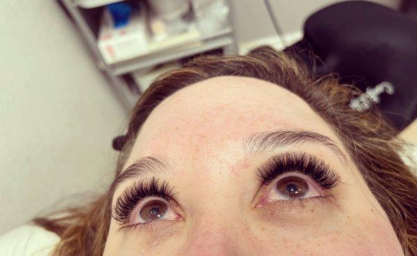 Shorter Volume Eyelash Extensions