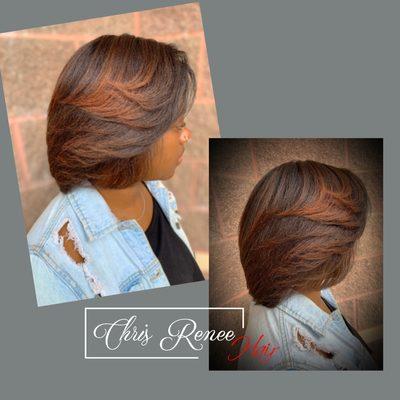 Natural Hair Silk Press