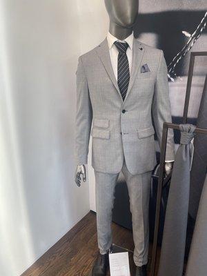 Grey pattern suit