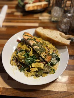 Pappardelle basil pesto