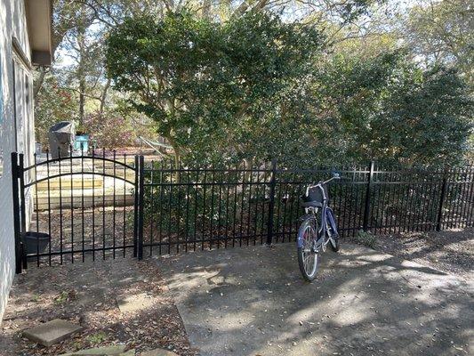 Gate to back yard