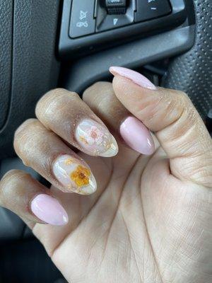 Cute nails but I got cut some many times...  not good