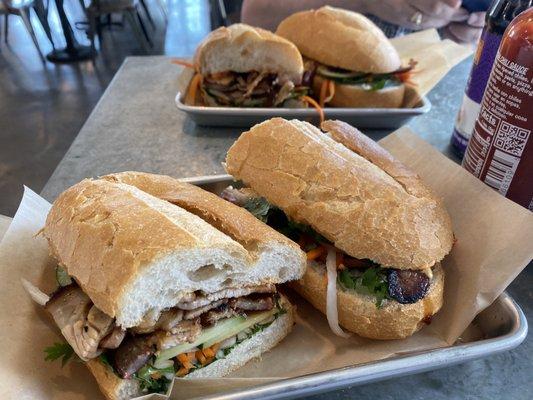 Pork belly banh mi