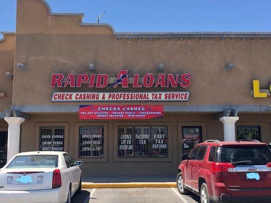 Rapid A Loan  Payday Loans, Cashing Checks, Pay Bills and Services, Tax Service Prestamos rapidos, cambio de cheques, pago de servicios.