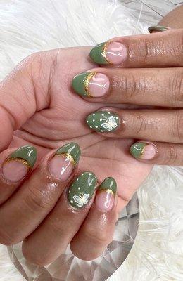 Acrylic FullSet Gel With Design