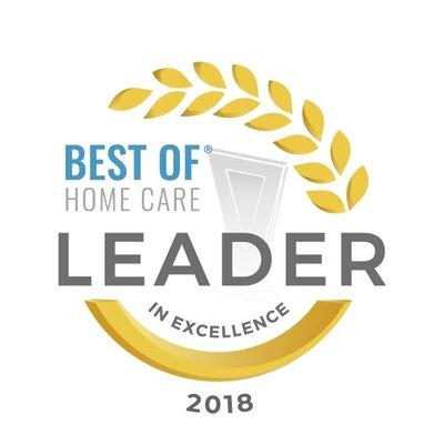 2018 Best of Home Care Leader In Excellence award.