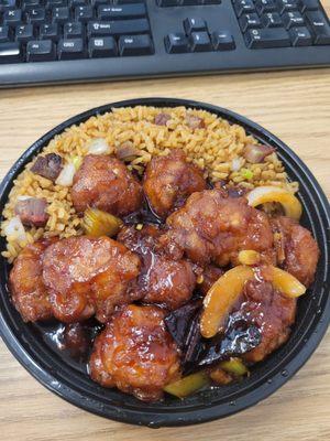 General Tso lunch special