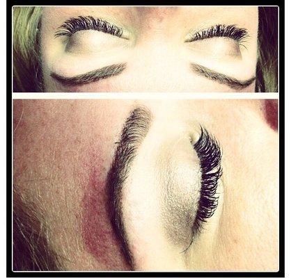 Lashes and brows for Natalie