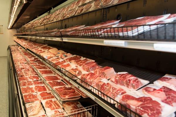 We have an HUGE selection of Beef, Pork, and Chicken.  All cut and packed in store daily!