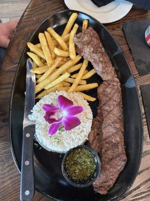 Churrasco con chimichurri