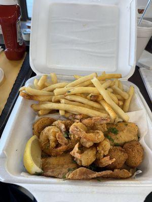 tilapia and shrimp