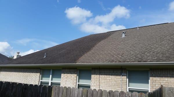 we can soft wash your roof with absolutely no damage to your roof and shingles. The black streaks on your roof is algae that ...