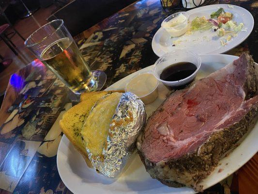 Prime rib meal on Sundays! Great portion, I could only eat little more than half (plenty for leftovers  ).