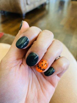 Fall/Halloween nails!