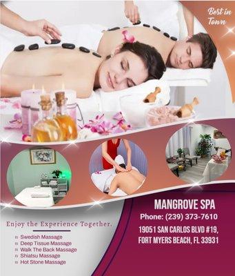 A couple's massage is just like any other massage service, 
but you and your partner receive the massage at the same time, 
o...