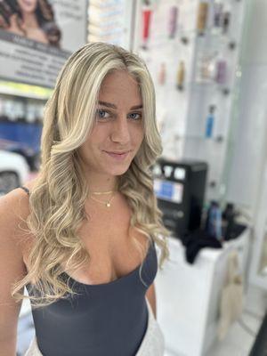 Full head balayage and toner