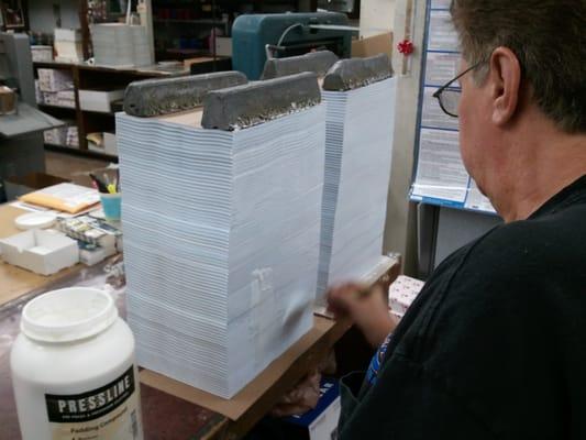 Billy on the Bindery!