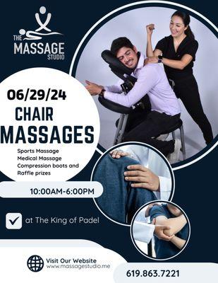 Chair massage events