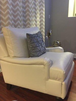 The reclining chair I purchased. LOVE it and love the matching couch!