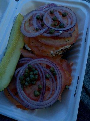 New York Bagel and Lox Plate Lunch